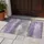 Lavender and Silver Abstract Stripes for a Calm Modern Laundry Room Interior Doormat - 4