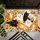 Playful Cartoon Cats Among Bright Garden Flowers for Cheerful Everyday Home Living Spaces Doormat - 5
