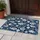 Navy Blue Ocean Fish and Seashells for Coastal Summer Home Styling and Beach Lovers Doormat - 4