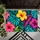 Tropical Hibiscus And Bold Palm Leaves For Colorful Patio And Garden Living Doormat - 5