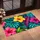 Tropical Hibiscus And Bold Palm Leaves For Colorful Patio And Garden Living Doormat - 2