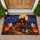 Spooky Cabin, Ghosts & Jack-o'-Lanterns for Halloween Nighttime Seasonal Home Decor Doormat - 1