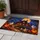 Spooky Cabin, Ghosts & Jack-o'-Lanterns for Halloween Nighttime Seasonal Home Decor Doormat - 4