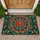 Intricate Teal And Ruby Mandala For Bohemian Entryway Style And Colorful Home Decor Doormat - 1