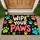 Colorful Paw Prints and Wipe Your Paws Message for Pet Lover Entryway Home Style Doormat - 1