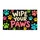 Colorful Paw Prints and Wipe Your Paws Message for Pet Lover Entryway Home Style Doormat - 6