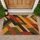 Rustic Geometric Earth Tones for a Warm Modern Entryway and Relaxed Home Living Doormat - 1