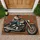 Classic Motorcycle Rider Art for Garage Fans and Everyday Biker-Inspired Home Decor Doormat - 1