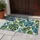 Tropical Blue And Green Leaf Motifs For Relaxed Garden And Coastal Living All Year Doormat - 4