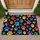 Colorful Dog Paw Prints for Cheerful Pet-Loving Homes and Outdoor Gathering Spaces Doormat - 1