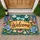 Dragonfly And Wildflower Welcome Scene For Cheerful Country Cottage Entryway Gift Doormat - 1