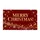 Burgundy Merry Christmas Snowflake Scene for Festive Seasonal Holiday Home Decor Doormat - 6