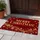 Burgundy Merry Christmas Snowflake Scene for Festive Seasonal Holiday Home Decor Doormat - 4