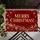Burgundy Merry Christmas Snowflake Scene for Festive Seasonal Holiday Home Decor Doormat - 5