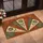 Rustic Rust Medallion with Daisy Panels for Farmhouse Entryway Seasonal Home Style Doormat - 2