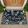 Blue and Gold Butterflies with Wildflowers for Welcoming Spring Homes and Garden Lovers Doormat - 1