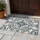 Blue Mosaic Courtyard Medallion for Mediterranean Home Entry and Garden Style Lovers Doormat - 4
