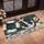Nautical Blue Whitewashed Planks, Shells and Anchor for Relaxed Coastal Home Living Doormat - 2