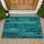 Teal Weathered Wood Planks for Rustic Holiday Entryways and Cozy Seasonal Home Decor Doormat - 1