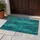 Teal Weathered Wood Planks for Rustic Holiday Entryways and Cozy Seasonal Home Decor Doormat - 4