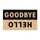 Black And Tan Hello Goodbye Entryway Message For Welcoming Guests And Everyday Homecomings Doormat - 6
