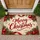 Merry Christmas Red Script on Rustic Whitewashed Wood for Holiday Home Celebrations Doormat - 1
