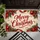 Merry Christmas Red Script on Rustic Whitewashed Wood for Holiday Home Celebrations Doormat - 5