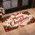 Merry Christmas Red Script on Rustic Whitewashed Wood for Holiday Home Celebrations Doormat - 2