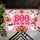 Pink Halloween Ghosts and Smiling Pumpkins for a Cute Spooky Seasonal Home Entryway Doormat - 5