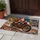 Santa Riding a Vintage Motorcycle Through a Snowy Christmas City for Holiday Home Decor Doormat - 4