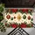 Christmas Poinsettias, Hanging Baubles And Golden Stars For Festive Holiday Entryways Doormat - 5