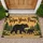 Bear and Pine Tree Holiday Entryway Style for Cozy Winter Homes and Woodland Lovers Doormat - 1