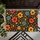 Multicolor Folk Flowers and Branches for a Cheerful Botanical Cottage Home Entryway Doormat - 5