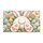 Playful White Bunny with Colorful Easter Eggs for Cheerful Springtime Home Decorating Doormat - 6