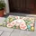 Playful White Bunny with Colorful Easter Eggs for Cheerful Springtime Home Decorating Doormat - 4