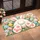 Playful White Bunny with Colorful Easter Eggs for Cheerful Springtime Home Decorating Doormat - 2