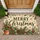 Merry Christmas Evergreen Sprigs for Cozy Holiday Entryways and Seasonal Home Styling Doormat - 1