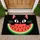 Black Cat And Watermelon Slice For Playful Summer Entryway Decor For Cat Lovers Home Doormat - 1
