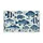 Navy Blue Ocean School of Fish for Coastal Home Decor, Beach Houses and Seaside Living Doormat - 6
