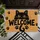 Black Cat Welcome Paw Prints for a Cozy Cat Lover Home Entrance and Pet-Friendly Living Doormat - 5