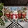 Five Christmas Cats in Red Scarves for Cozy Festive Holiday Home Decorating Season Doormat - 5