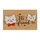 Two Cartoon Cat Faces With Friendly Greeting for Cheerful Cat Lover Home Entry Doormat - 6