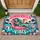 Skeleton Mermaid Summerween Vibes for Spooky Summer Poolside Seasonal Home Decor Doormat - 1