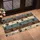 Weathered Teal and Rustic Wood with Scattered Paw Prints for Cozy Pet-Loving Homes Doormat - 2