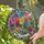 Personalized Wildflower Suncatcher – Custom Mama Name Peacock Feather Stained Glass Decor, Christmas Gift for Mom - 2
