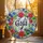 Personalized Morning Glory Suncatcher – Custom Gigi Name Flower Wreath Stained Glass Decor, Christmas Gift for Grandma - 1