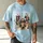 Personalized Bootleg Tee – Custom Photos & Name, Y2K Neon Lightning Photo Collage Birthday Gift - 5