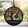 Personalized Memorial Tree of Life Ornament – Custom Dad Mom Name Heart Sunset Wood Acrylic Keepsake, Sympathy Gift - 1