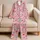 Colorful Ice Cream And Candy Sweets For Cheerful Summer Lounging Satin Pajamas Set - 5