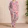 Colorful Ice Cream And Candy Sweets For Cheerful Summer Lounging Satin Pajamas Set - 4